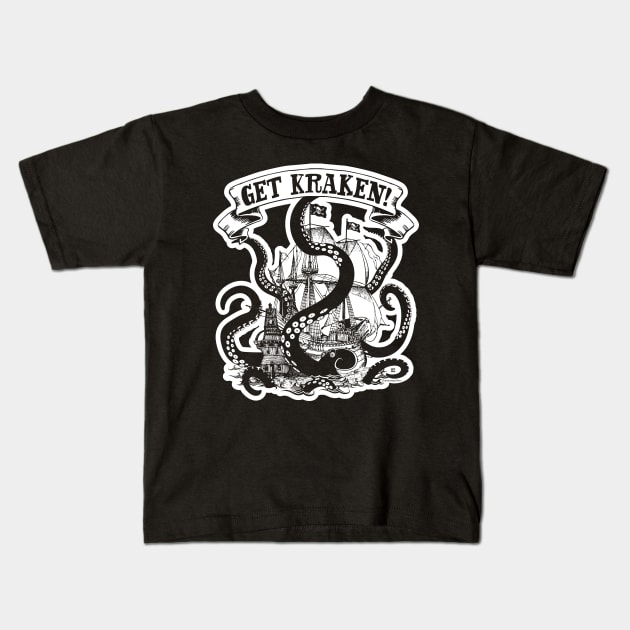 Get Crackin' with this Get Kraken Graphic Kids T-Shirt by ChattanoogaTshirt